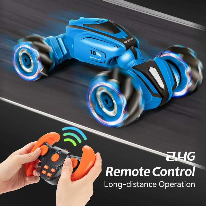 

Q110 Gesture Sensing RC Car Toy For Kids 4WD Stunt Twist Car Model Gift Climbing Drift Remote Control Cars with LED Light