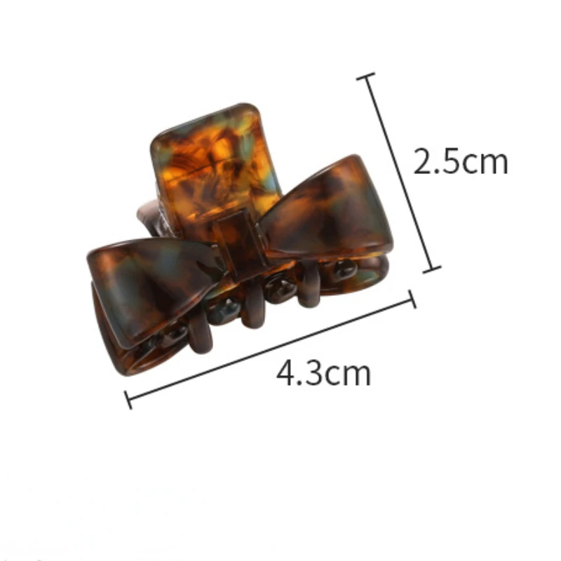 Заколка для волос в стиле ретро с милым бантом из ацетата