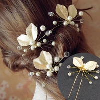 simulated pearl hairpins for women barrettes metal hair clip wedding bridal diy hair accessories hairstyle braiding tools