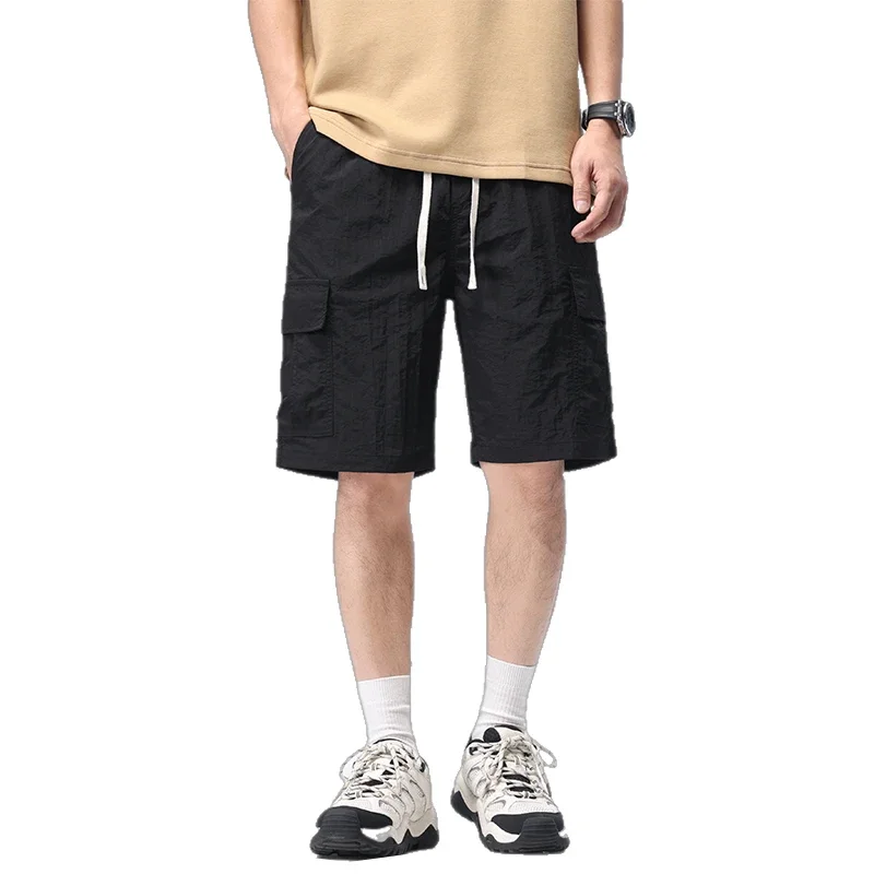 Шорты-карго мужские летние модные свободные спортивные Капри тонкие