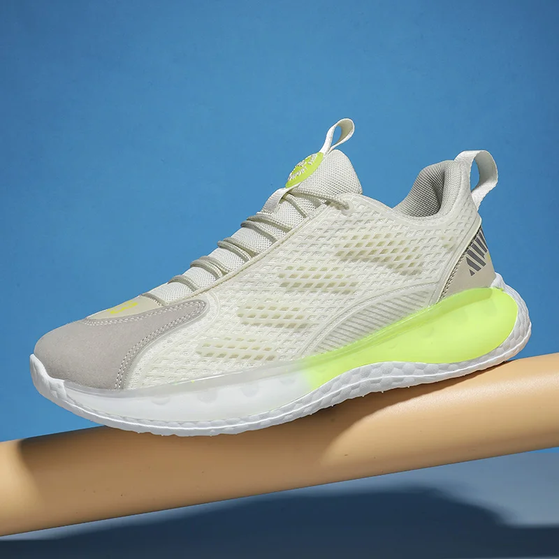 Men Running Sneakers Breathable Mesh Sport Shoes Flat Soft Man Shoes Fashion Training Jogging Footwear Comfortable Walking