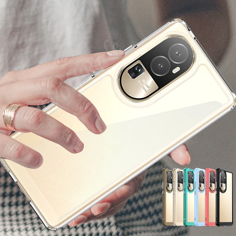 

For OPPO Reno 10 Pro Case Cover Reno 10 Pro Capas New Bumper Clear Transparent Multicolor For Fundas OPPO Reno 10 Pro Plus Cover