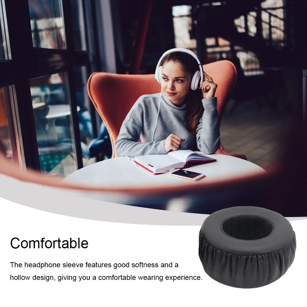 

Амбушюры, круглые амбушюры, дышащие губчатые амбушюры для наушников с эффектом памяти, Запасные детали для ремонта