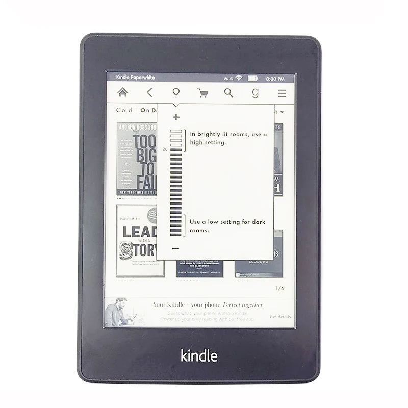 With Backlight Reading At Night 6 inch Ink Touch Screen E-ink Ebook Kindle Paperwhite 1 Multinational Languages E-Book Reader