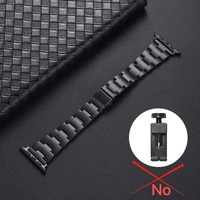 no tools adjust metal strap for apple watch 7 45mm stainless steel slim bracelet wristband for iwatch 6 5 4 3 se 44mm 42mm 40mm