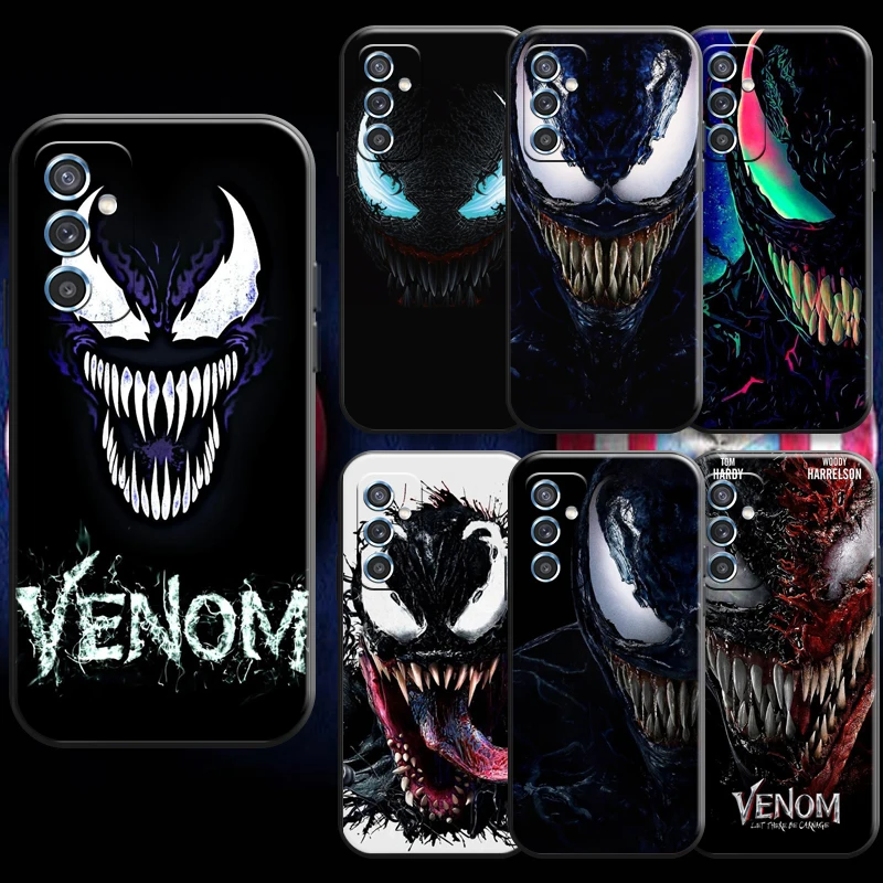 

Marvel Venom Comics Cool For Xiaomi Redmi 10 Note 9 10 Pro 5G 9T 10S Phone Case Silicone Cover Black Liquid Silicon Carcasa