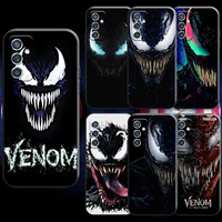 marvel venom comics cool for xiaomi redmi 10 note 9 10 pro 5g 9t 10s phone case silicone cover black liquid silicon carcasa