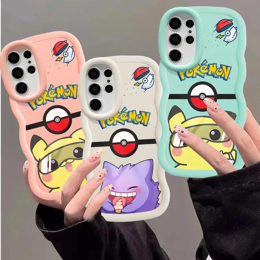 Чехол для телефона P-Pokemon P-Pikachu Samsung Galaxy S23 S24 Ultra S20 S21 FE A25 A32 A22 A23 A24 A33 A53 A54 A73 4G 5G