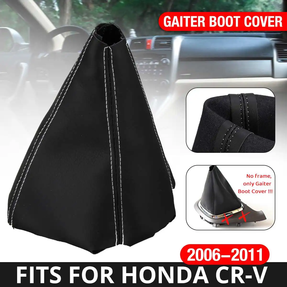 

Для Honda CR-V CRV 2006-2011 рычаг переключения передач воротник чехол для ботинка из искусственной кожи чехол для рычага переключения передач аксесс...