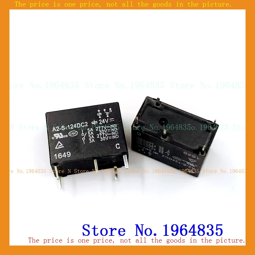 A2-S-124DC2 24V DIP-5 5A HF33F-024 ZS3