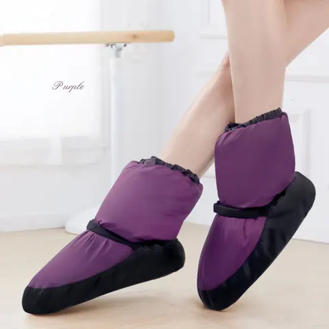 Балетная обувь, танцевальные ботинки, теплые балетные ботинки, танцевальная обувь, зимние ботинки, обувь для тренировок с подогревом