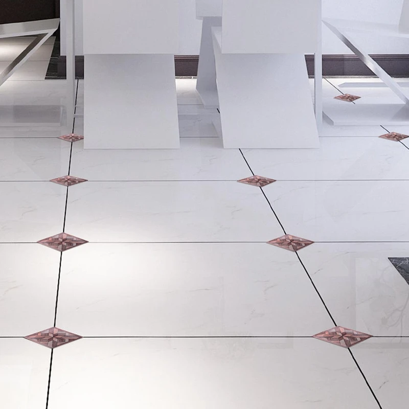 Продвижение! 20 штук нашлепок с древесной текстурой для плитки. Самоклеющиеся плитки искусства для диагонального 3D-пола в ванной комнате и на кухне.