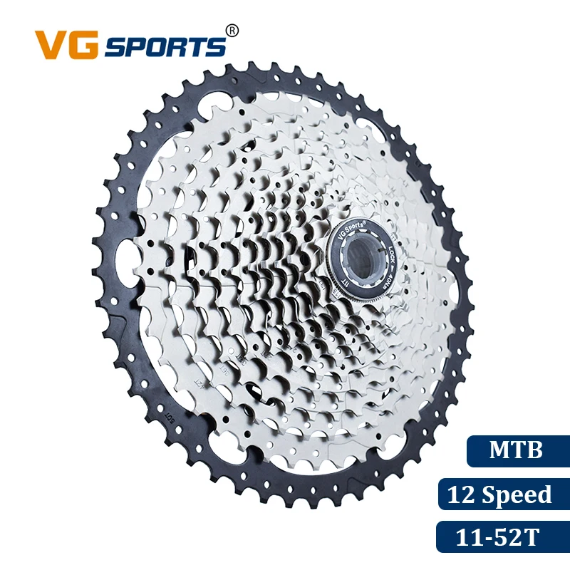 

VG Sports Mountain Bike MTB 12 Speed Cassette 12 Velocidade 12S 52T Bicycle Parts Cassete Freewheel Sprocket Cdg Ultralight 669g