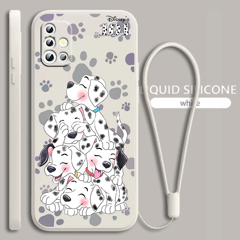 

101 Dalmatians Cartoon For Samsung Galaxy A71 A51 A81 A91 A41 A31 A21S A11 A01 A50 A30 A20S Liquid Rope Phone Case Coque Capa