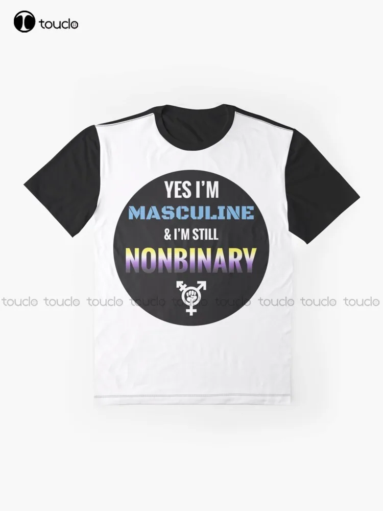 Мускулическая и все еще непобинарная футболка с рисунком на заказ для взрослых