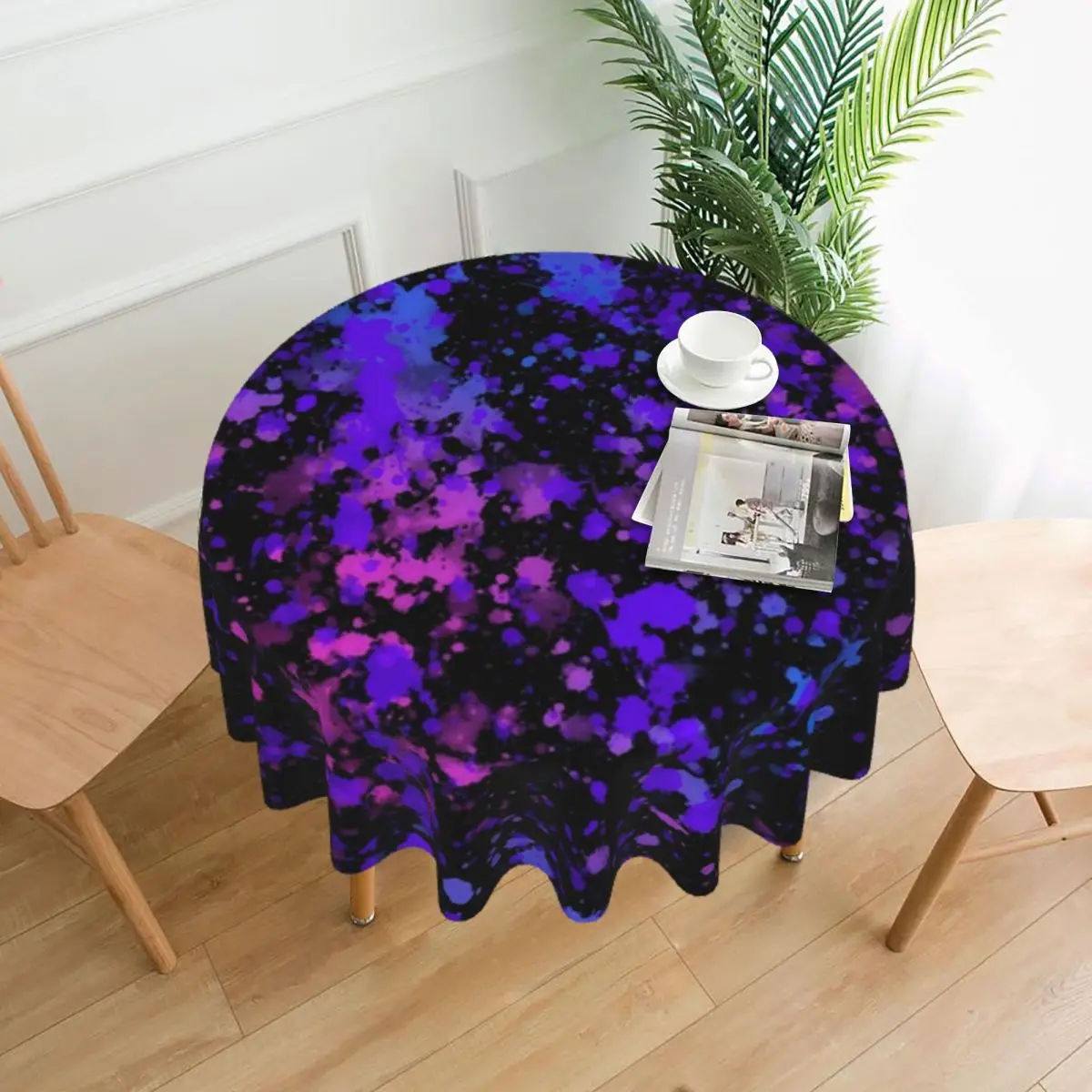 

Paint Splatter Tablecloth Pastel Neon Printed Decoration Table Cover Polyester Dining Wholesale Vintage Table Cloth