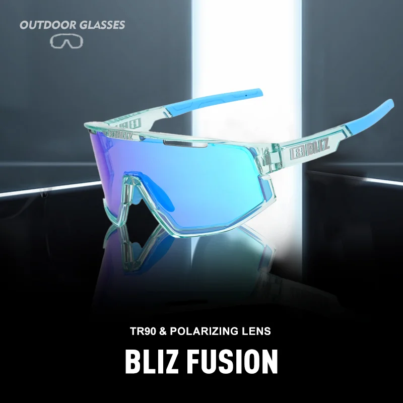 Поляризованные спортивные солнцезащитные очки B/Bliz Fusion, мужские и женские фотохромные велосипедные очки UV400, очки для рыбалки и дороги