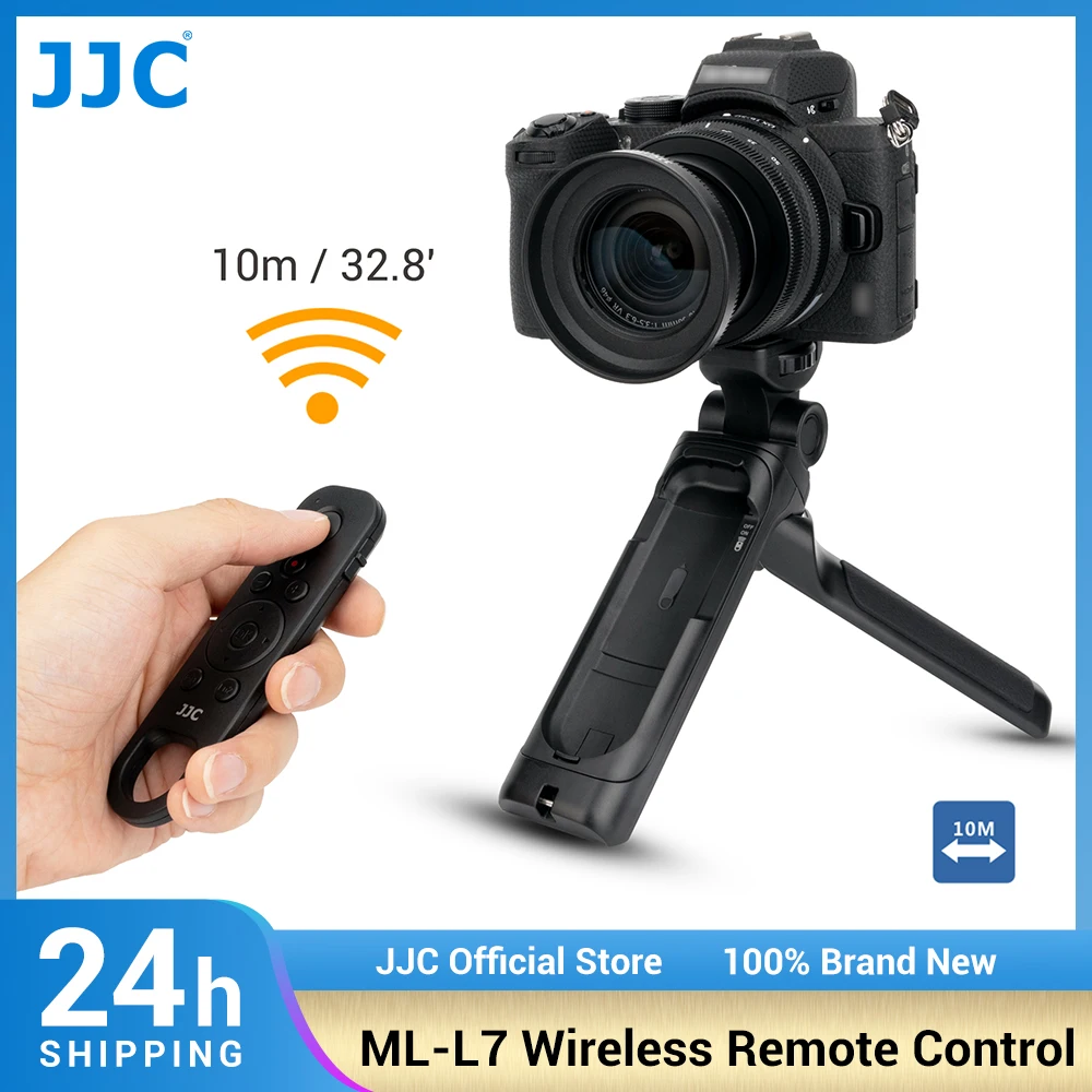 

JJC ML-L7 Wireless Remote Control Vlog Shooting Grip Mini Tripod for Nikon Z6II Z7II Z fc Z50 COOLPIX P950 A1000 B600 P1000