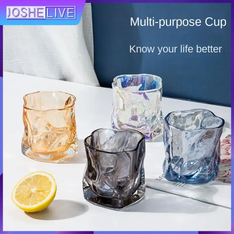 

Houseware Glass Cold One Cup Is Multi-purpose Creative Coffee Cups Water Tea Drinkware Milk Juice Mugs Cup Retro Mug Transparent