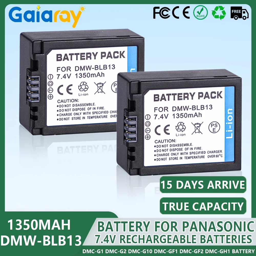 Фото 1-3 шт. DMW-BLB13E DMW BLB13E BLB13E аккумулятор для камеры 1350 мАч для Panasonic DMC-G1 DMC-G2 DMC-G10 DMC-GF1 DMC-GF2 DMC-GH1 аккумулятор №1