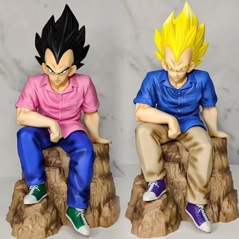 

22CM Anime Dragon Ball Fashion Vegeta Figurine DBZ Vegeta GK Statue PVC Action Figures Collection Model Doll Toys Birthday Gift
