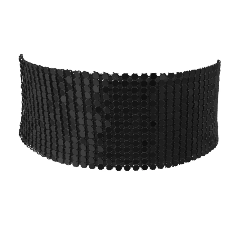 

Женское колье-чокер с широким кристаллом