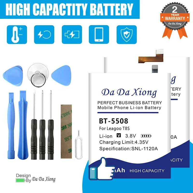 DaDaXiong BT-6201L BT-5801 BT-500P Аккумулятор для Leagoo Kiicaa Mix Lead Power Shark 1 2 2s T5 T5C T8S Z1 S9 S10 Xrover