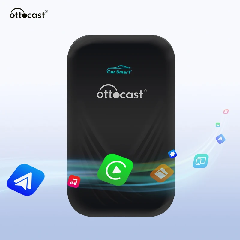 

Ottocast 9,0 версия беспроводной адаптер CarPlay AI BOX 4 + 32 ГБ для Neflix Youtube для Mercedes-Benz Audi и различных брендов