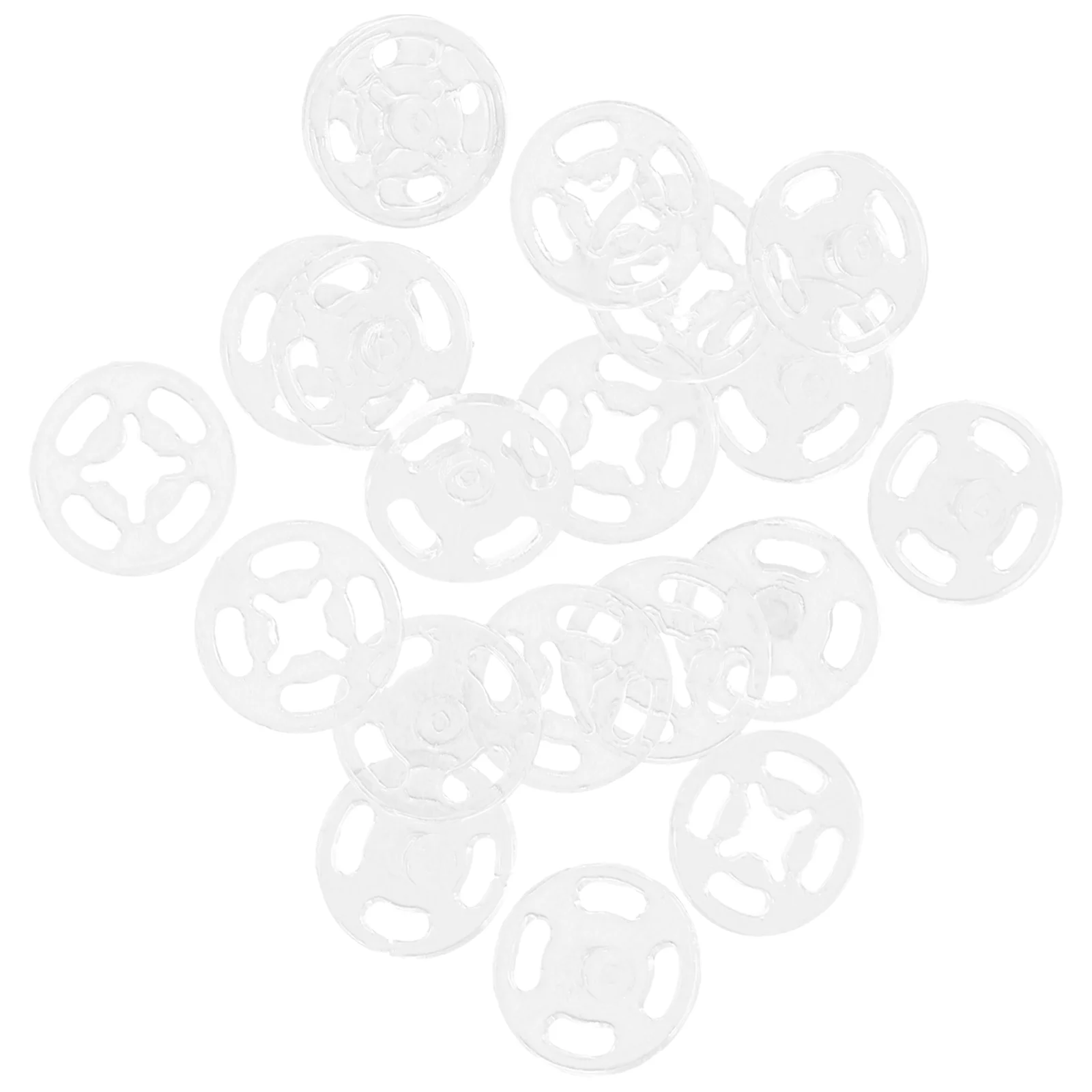 

100 Sets Metal Buttons Plastic Buttons Snaps Sewing Plastic Snap Fasteners DIY Snaps Buttons Costume Decoration