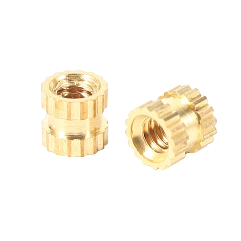 Акция! Резьбовая латунная рифленая вставка с внутренней резьбой 2 3 х3 мм