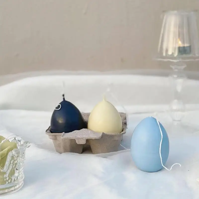 

Simulation Egg Silicone Mold Handmade Baking Tool Candle Moulds Diy Aromatherapy Candle Candle Mold Easter Egg Candle Mold 3d