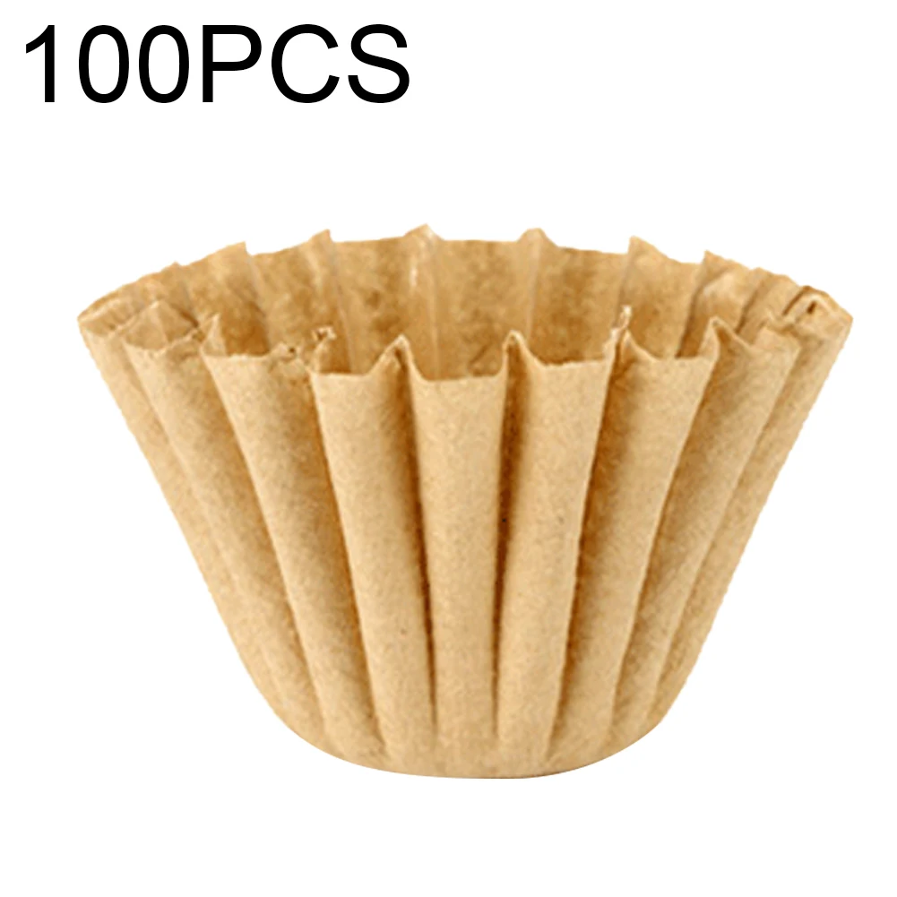 

100 шт., одноразовые бумажные корзины для кофе, 1-4 чашки