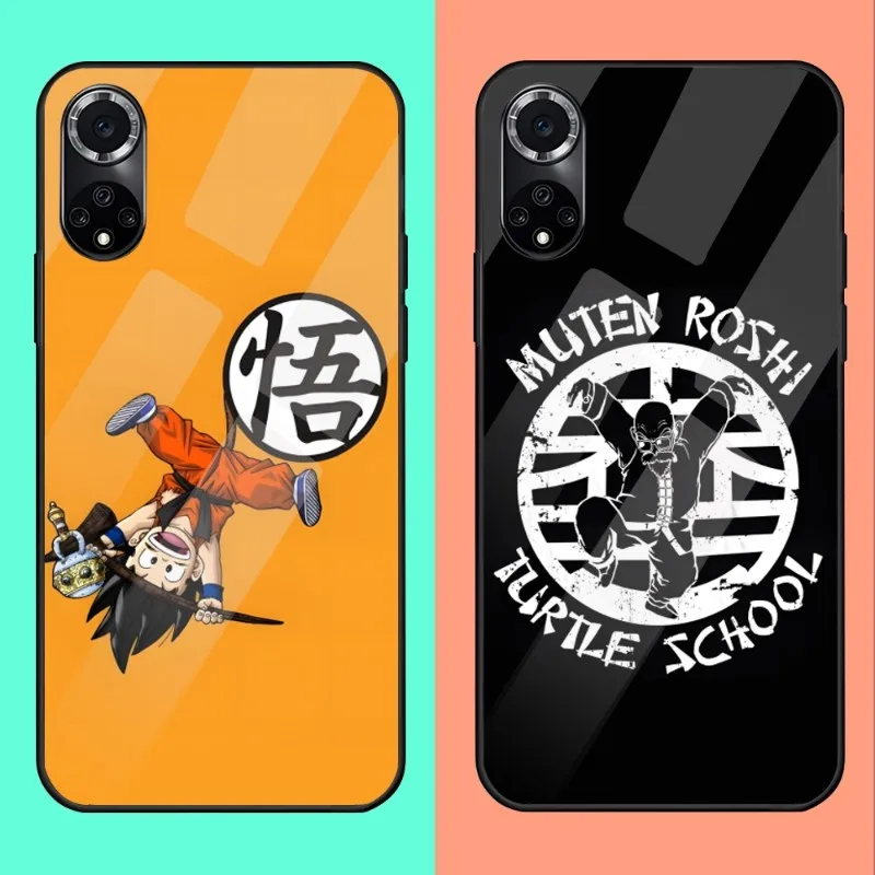 

Japan Dragonball Goku Phone Case for Huawei P30 P40 P50 P20 P9 Smartp Z Pro Plus 2019 2021 And Tempered Glass Colorful Cover