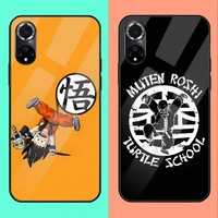 japan dragonball goku phone case for huawei p30 p40 p50 p20 p9 smartp z pro plus 2019 2021 and tempered glass colorful cover