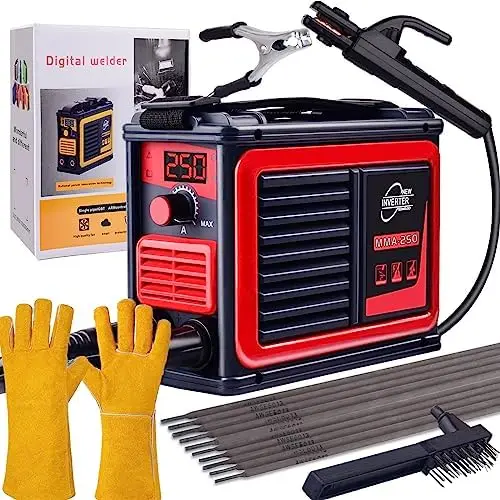 

250Amp Welder, Small Portable Welding Machine, For Beginners Welder Machine, Stick Welder, 360°Large Area Heat Dissipation ARC