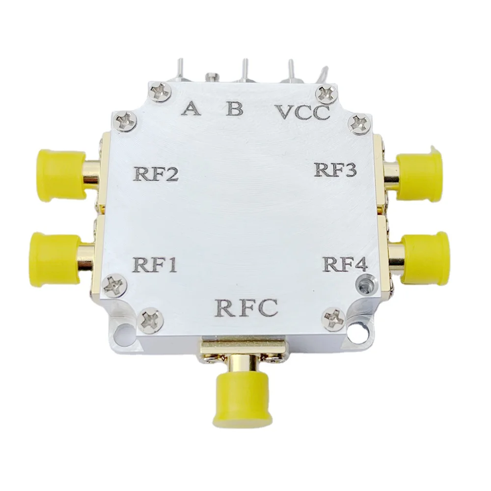 10MHz-6GHz SP4T Switch Electronic RF Switch with Shell Small Size High Isolation Low Insertion Loss