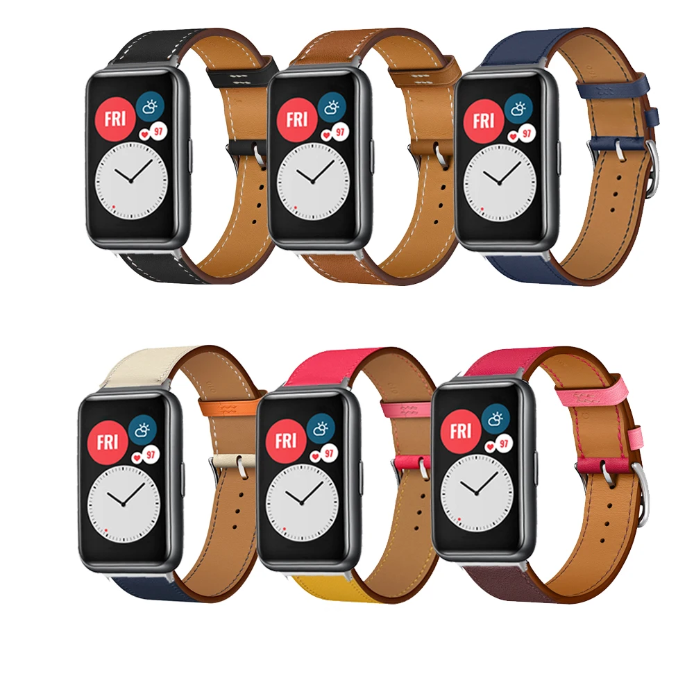 

Leather Band Strap for For Huawei Watch Fit2 fit 2