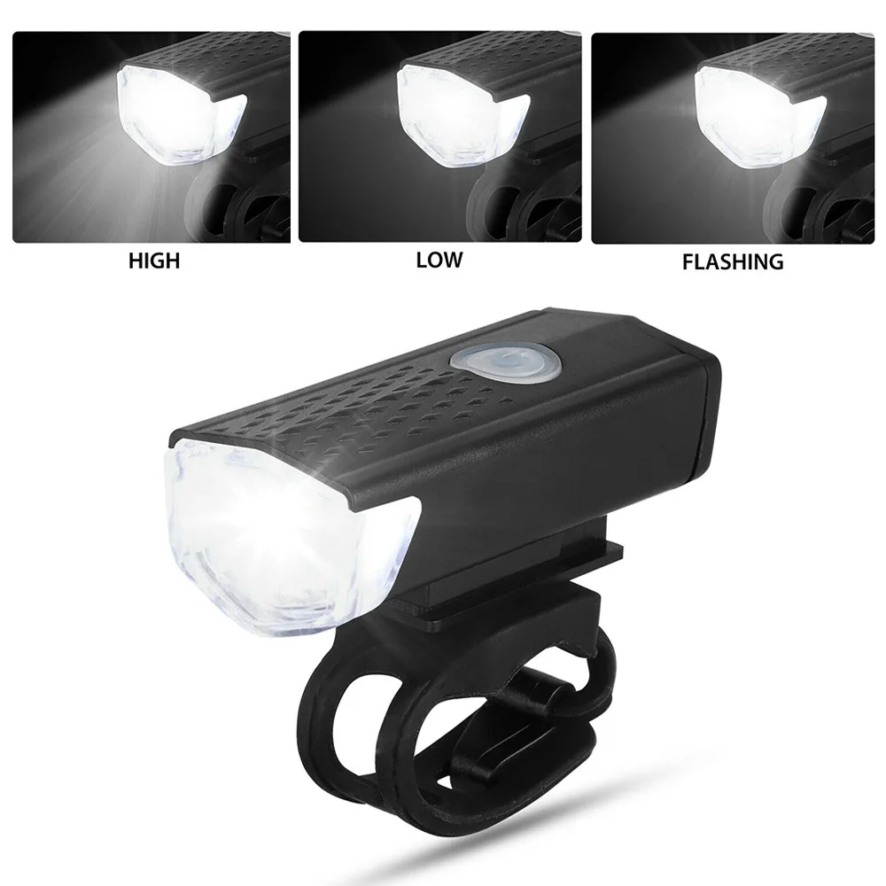 

USB Rechargeable Bike Light Bicycle Front Back Rear Taillight Cycling Safety Warning Light Waterproof Bicycle Lamp Flashligh