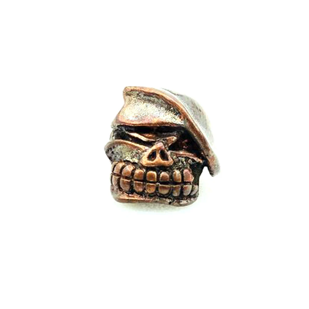 

Copper Beret Solder Skull Knife Beads Multi Tools Paracord Outdoors DIY EDC Lanyard Pendants Hair Key Ring Accessories