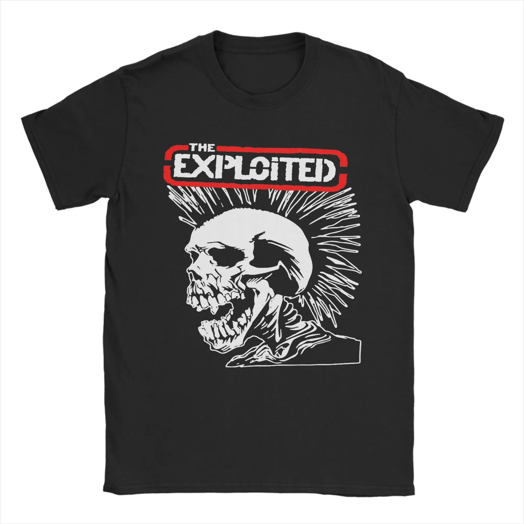 Фото Футболка Streetwear The Exploited, мужская хлопковая футболка с короткими рукавами и круглым вырезом, летняя одежда №4