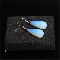 fashion moonstone earrings for women opal clear blue earrings summer jewelry wholesale