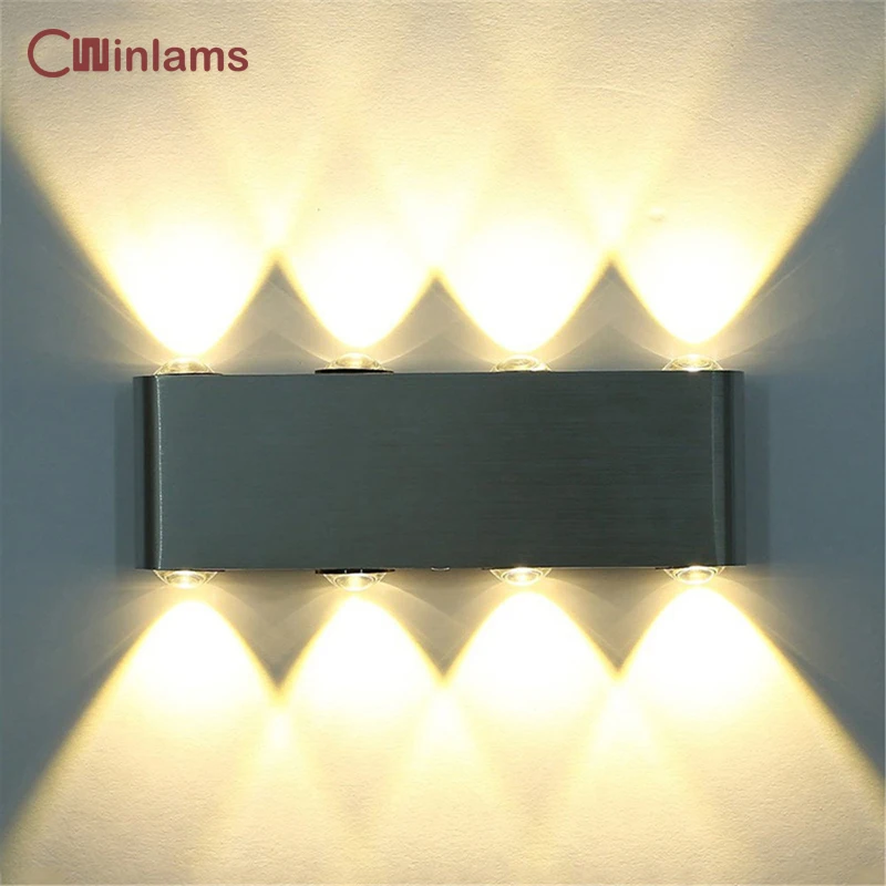 Настенный светодиодный светильник из авиационного алюминия декоративный для