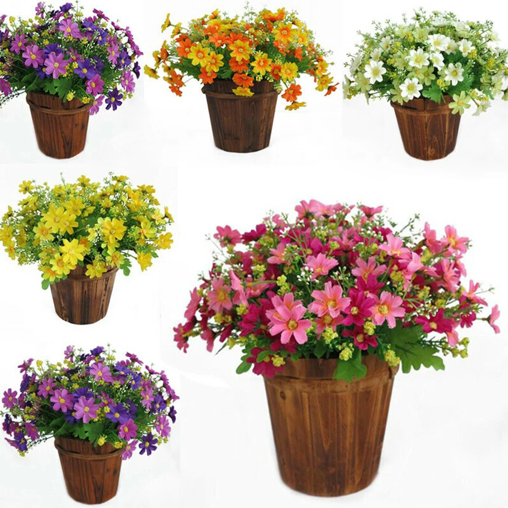 Искусственный цветочный букет пластиковые искусственные растения трава сад