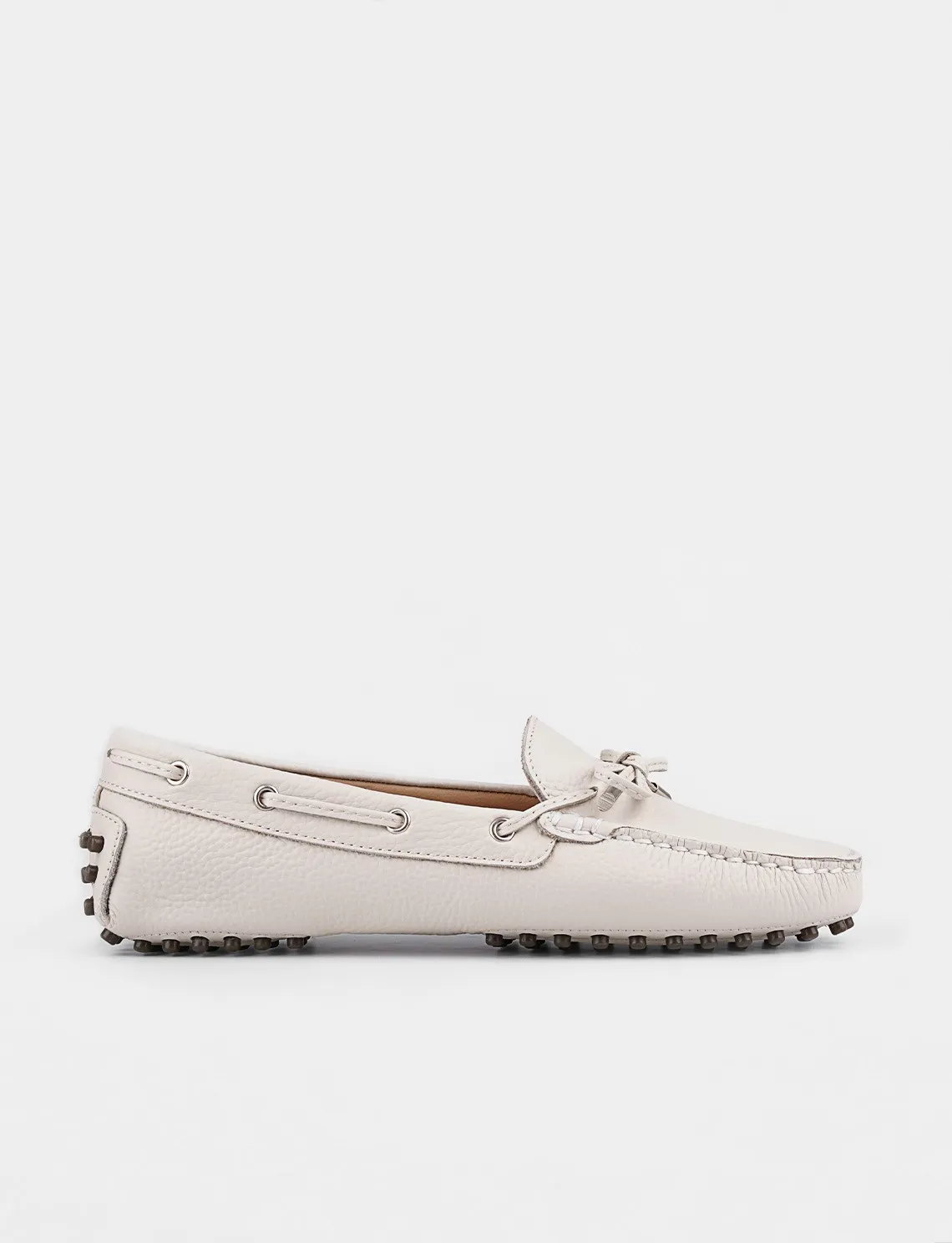 

Genuine Leather Beige Women 'S Loafer