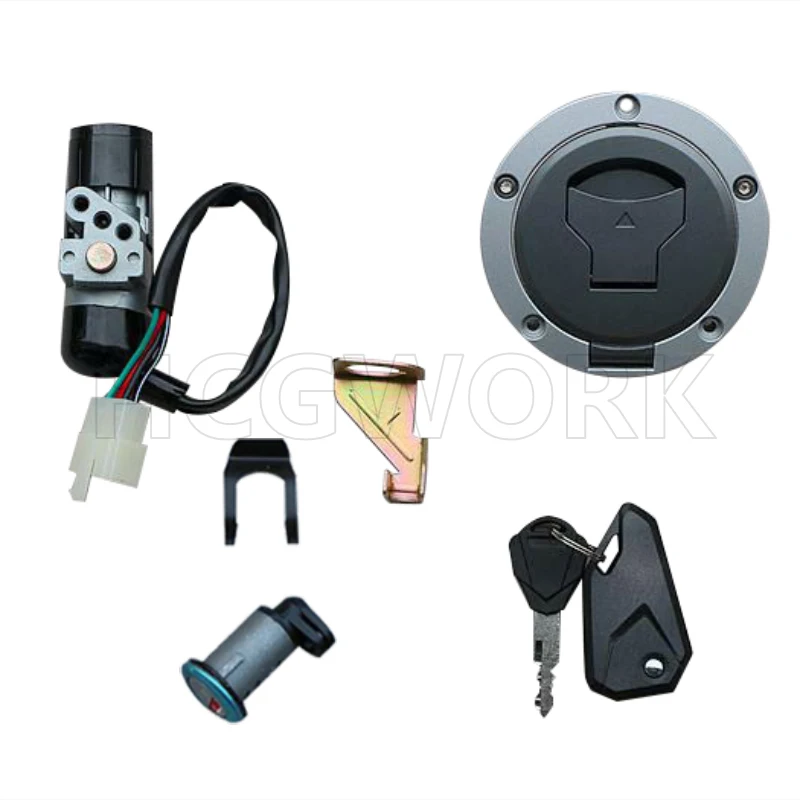 

Motorcycle Accessories Door Lock Key Set Ignition Switch Cover Fuel Tank Gas Cover Cap Lock for Honda Msx125