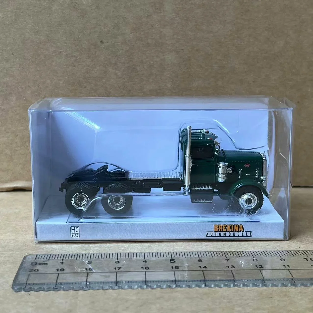 Масштаб 1:87 HO Peterbilt 281 пластиковая модель автомобиля с прицепом Коллекционная