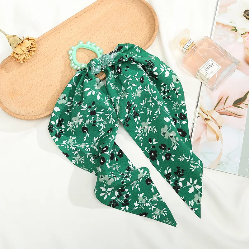 Yanwenx новые ленты для волос эластичные резинки с принтом конский хвост красочные