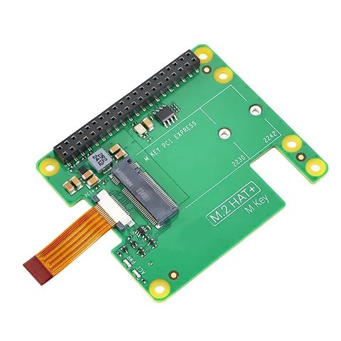 Плата расширения для Raspberry Pi 5 M.2 HAT + Gen2 Gen3 NVME M.2 SSD 2230/2242 Размер M ключ PCI Express GPIO