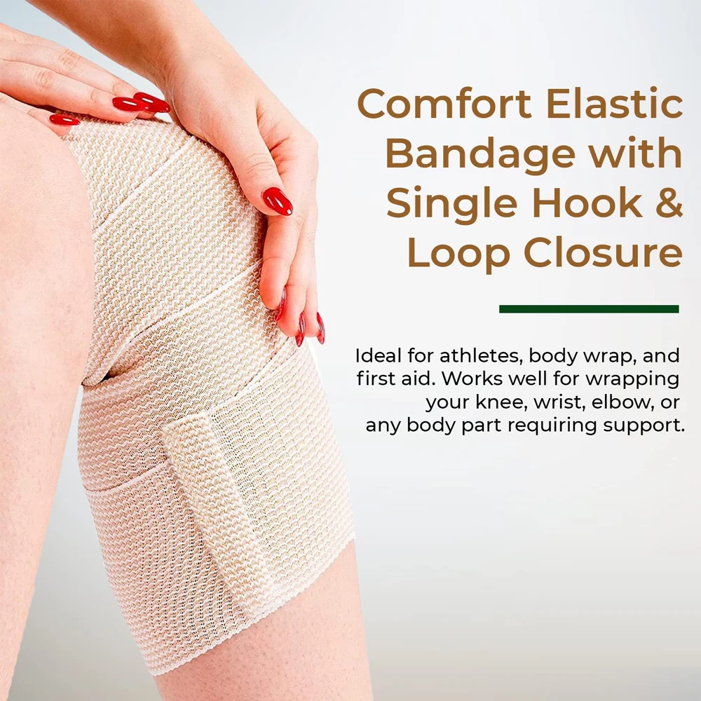 Эластичная Компрессионная Повязка Премиум-качества С Самоклеящейся Тканью Для