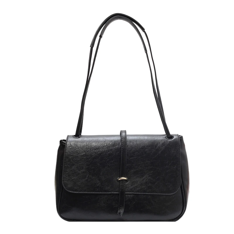 Vintage Shoulder Side Bags for Women 2022 Trend Designer High Capacity Leather Crossbody Bag Handbags and Purses